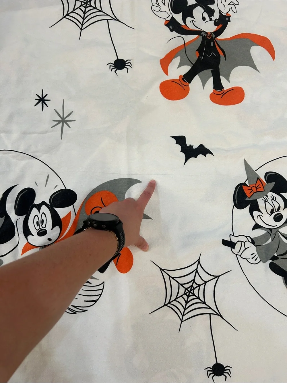 Disney Mickey and Minnie Halloween Shower Curtain